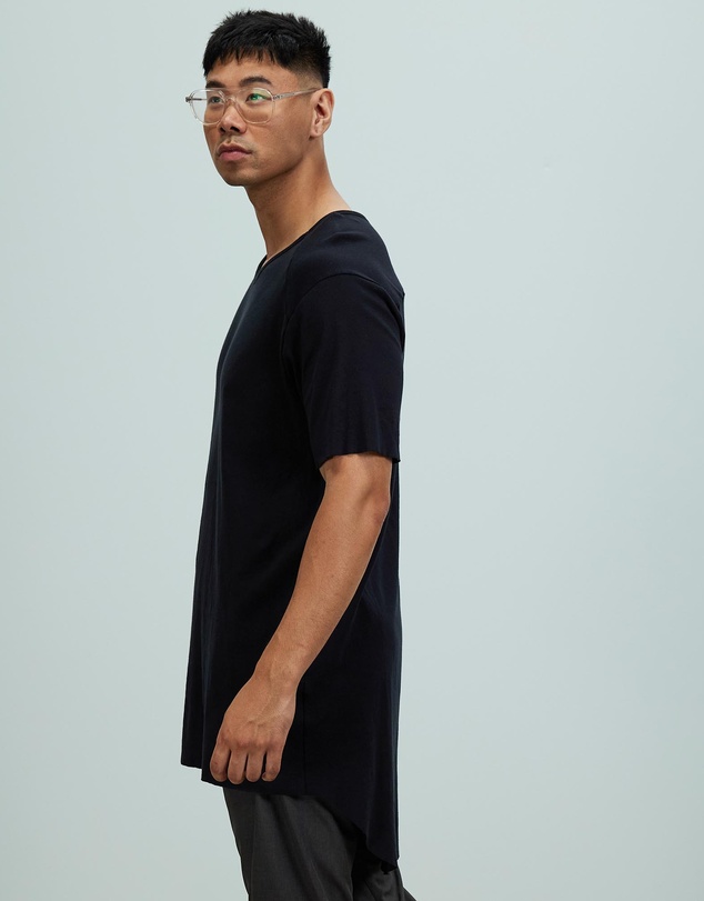 Surrounded By Ghosts - The Arsenic Relaxed Rib Knit Tail T-Shirt