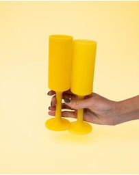 porter green - seff | silicone unbreakable champagne flutes