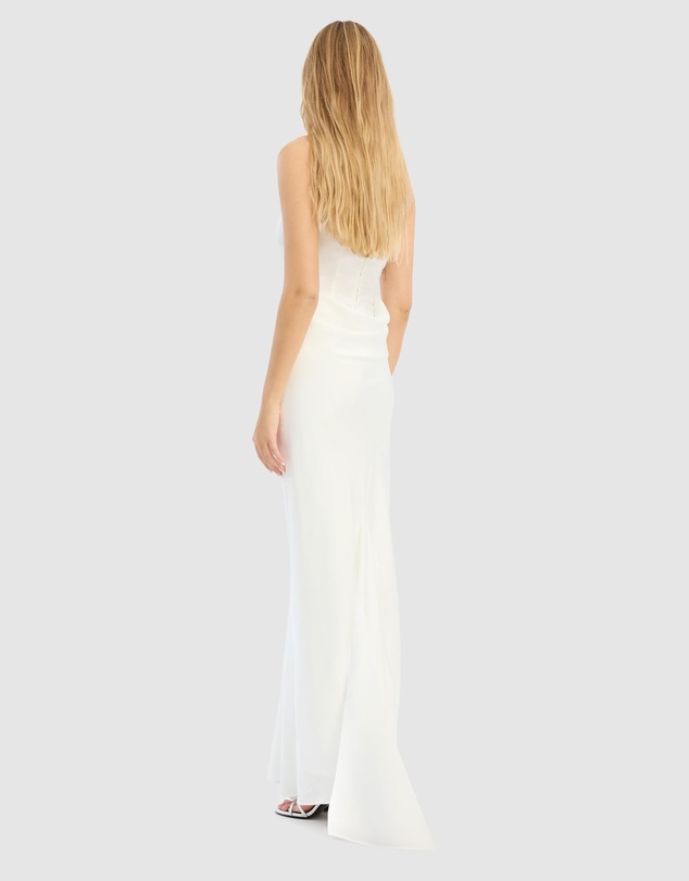 ROTATE - Satin Maxi Train Dress