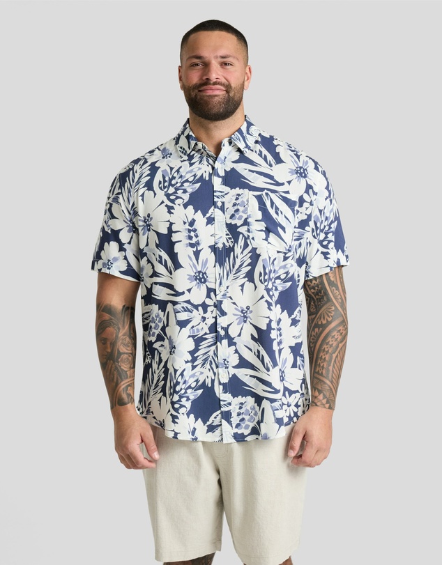 Johnny Bigg - Cornflower Print Shirt