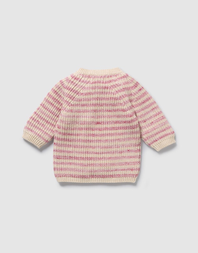Wilson & Frenchy - Organic Knitted Stripe Kimono Cardigan - Babies