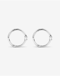 Michael Hill - Diamond Accent Sleeper Earrings in 10kt White Gold