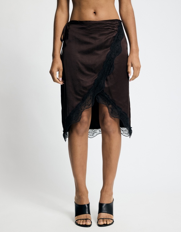 Lover - Thea Lace Trim Wrap Skirt