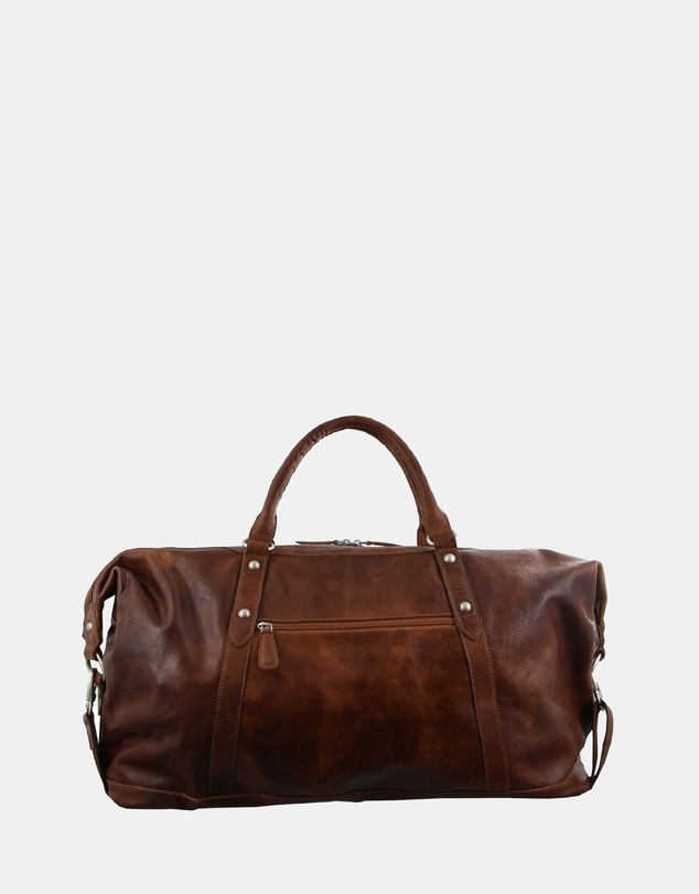 Pierre Cardin - Pierre Cardin Rustic Leather Business/Overnight Bag