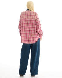 THE TALES - Utility Flannel And Denim Shirt