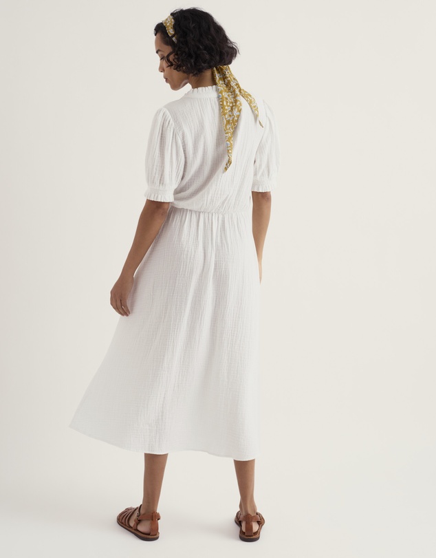Seasalt - Shore Path Half-Sleeve GOTS Organic Cotton Midi Dress