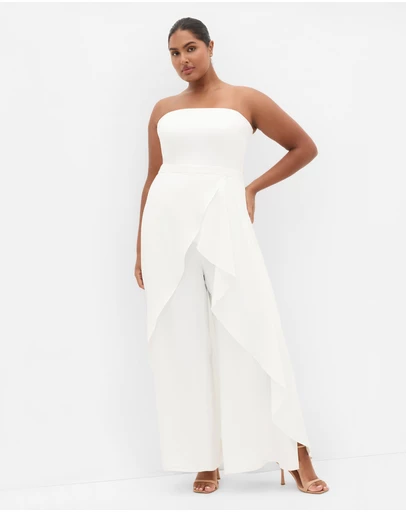 City Chic - Attract Strapless Jumpsuit