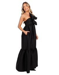 Petal & Pup - Betina Bow Front Maxi Dress - Black