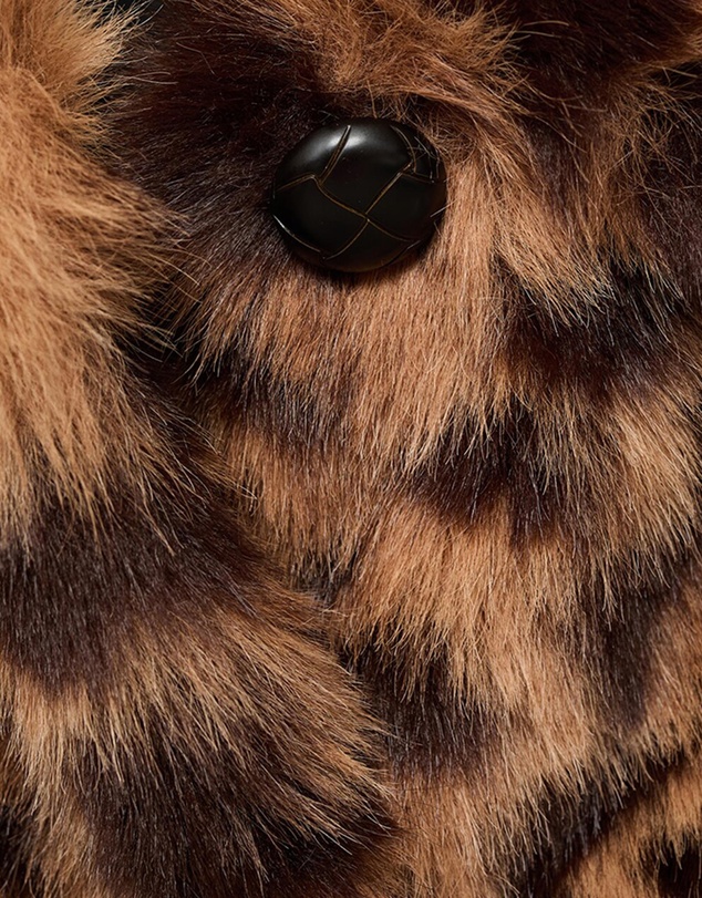 M.N.G - Fur-Effect Leopard-Print Coat