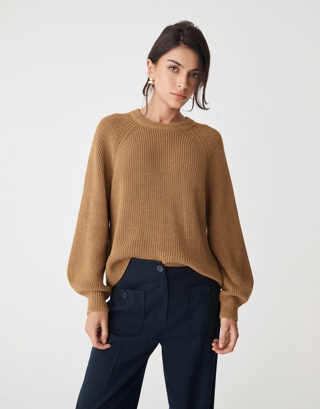 Forcast - Meg Crew Neck Rib Knit Jumper