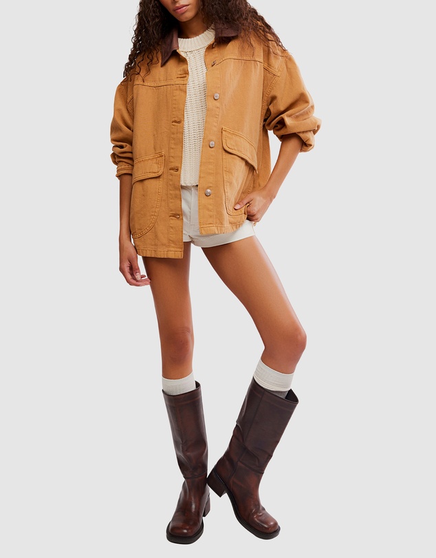 Free People - Lemon Denim Jacket