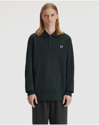Fred Perry - Pique Collard Sweatshirt