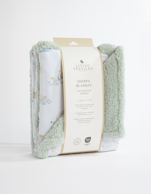 Living Textiles - Sherpa Blanket - Goosey Goosey