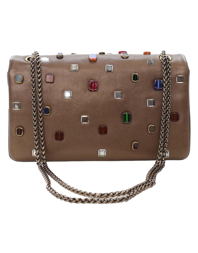 Pre-Loved by Azura Reborn - Pre-Loved Paris Byzance Gripoix Bijoux Reissue 2.55 Calfskin Single Flap 225