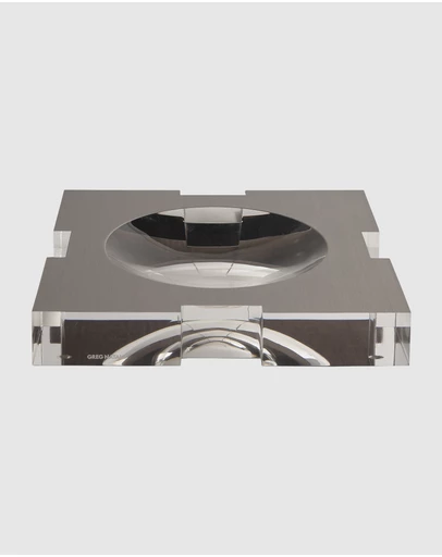 Greg Natale - Carter Acrylic Bowl Brushed Platinum Large
