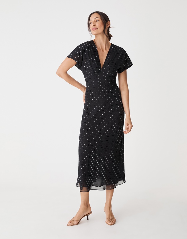 Forcast - Elise V-Neck Bias Dress
