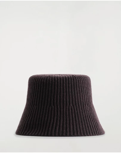 COS - Ribbed Wool-Blend Bucket Hat