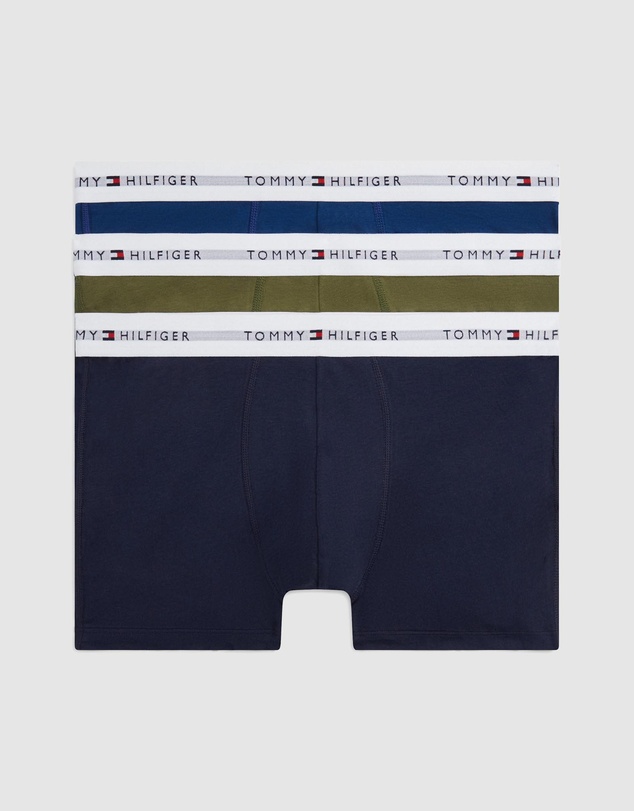 Tommy Hilfiger - 3-Pack Signature Repeat Logo Waistband Trunks