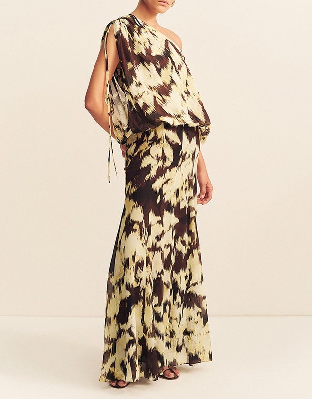 Shona Joy - Benny Off Shoulder Blouson Maxi Dress