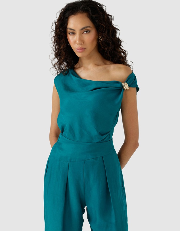 SACHA DRAKE - Corfu Pant In Peacock