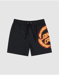 Santa Cruz - Flame Ringed Dot Boardshorts - Teens