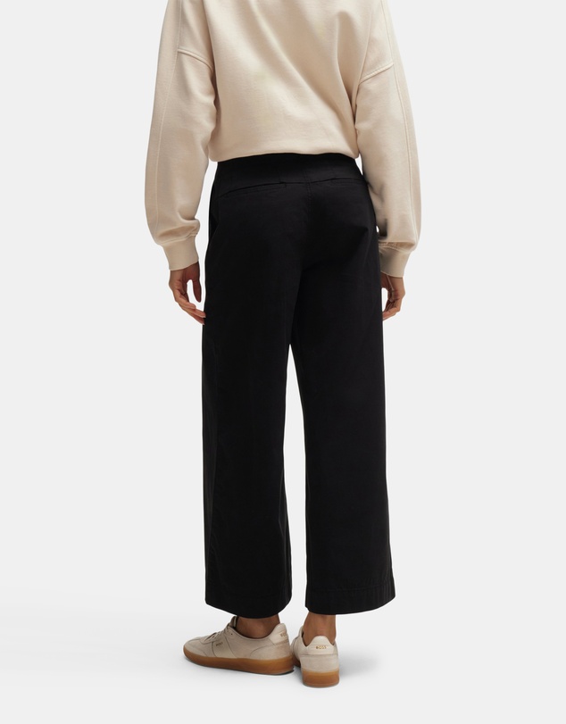 BOSS - Stretch Cotton Twill Relaxed-Fit Trousers