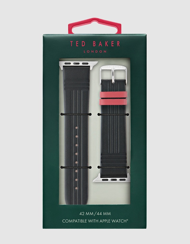 Ted Baker - Ted Baker Apple Band - Black Leather Strap