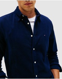 Tommy Hilfiger - Regular Fit Flag Embroidery Corduroy Shirt