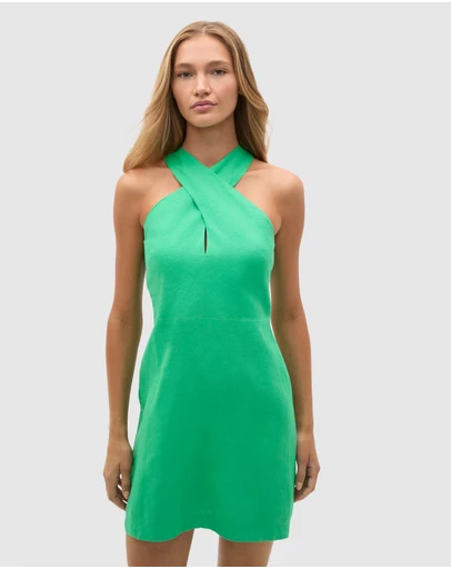 Seed Heritage - Linen Halter Mini Dress