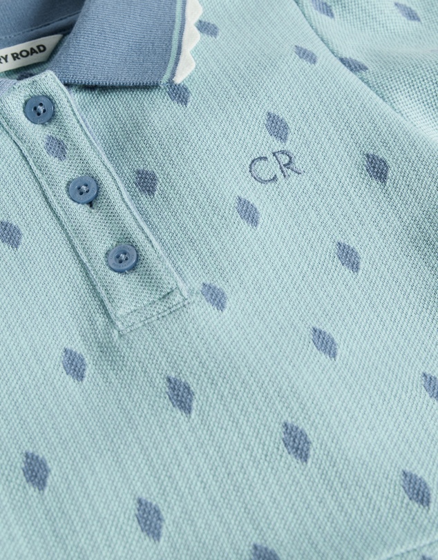 Country Road - Australian Cotton Short Sleeve Jacquard Polo Dress