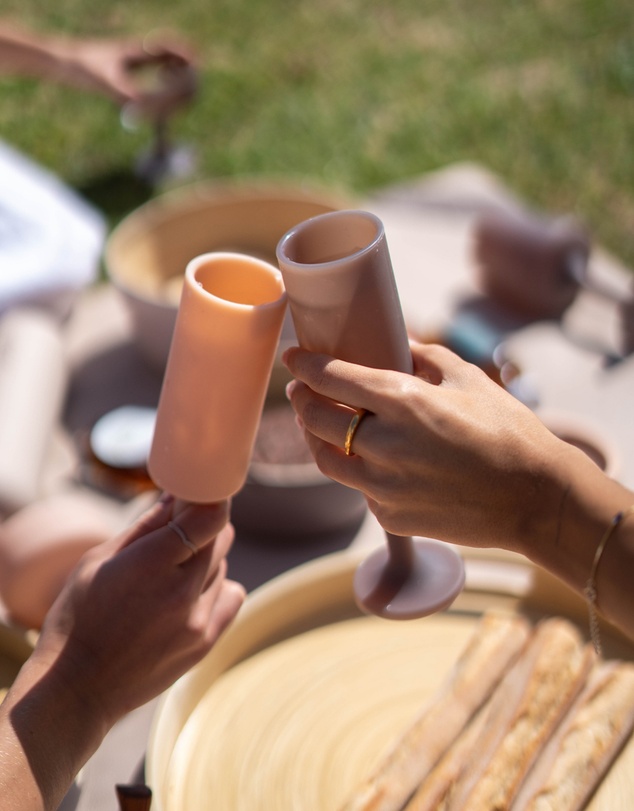 porter green - stegg | silicone unbreakable highball glasses