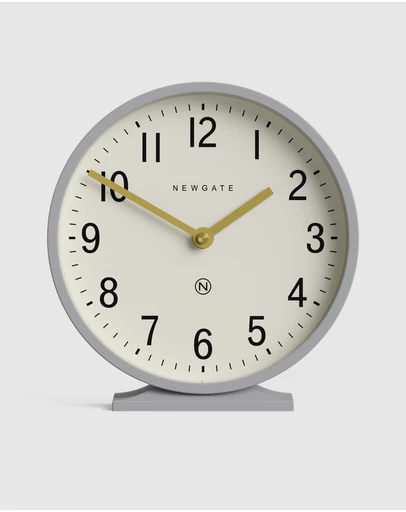 Newgate - Newgate Q Mantel Clock-Clock Grey