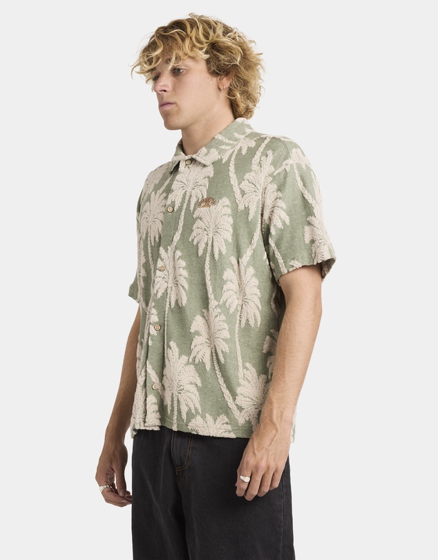 RVCA - Mens Palm Fall Short Sleeve Shirt