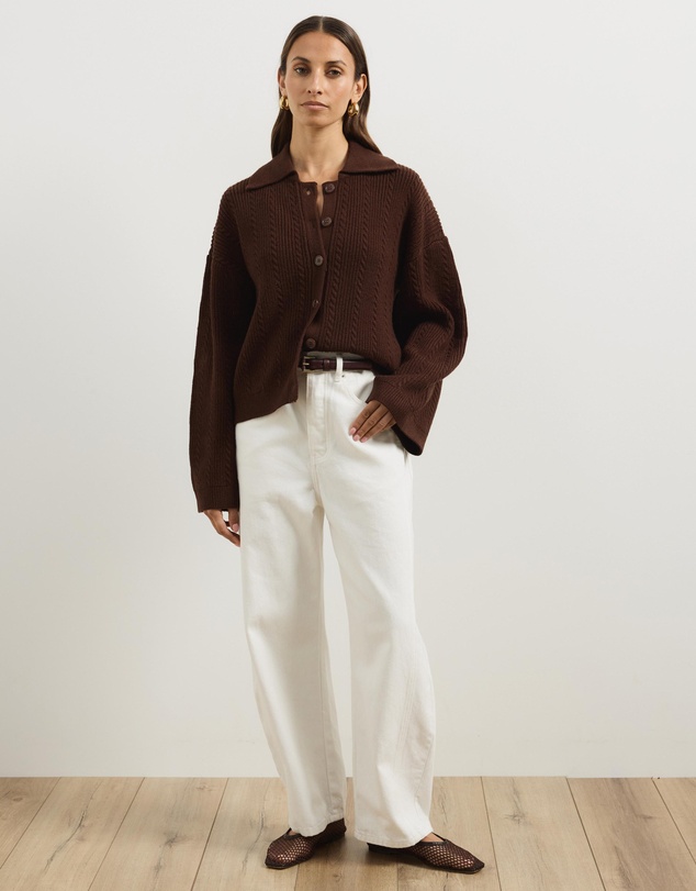 Atmos&Here - Nia Textured Knit Cardigan