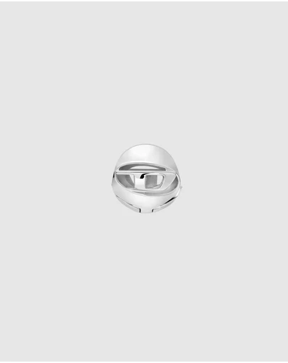 Diesel - Oval D Silver Earring