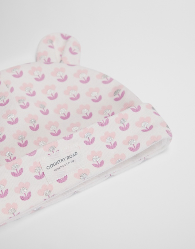Country Road - Organically Grown Cotton Newborn Beanie