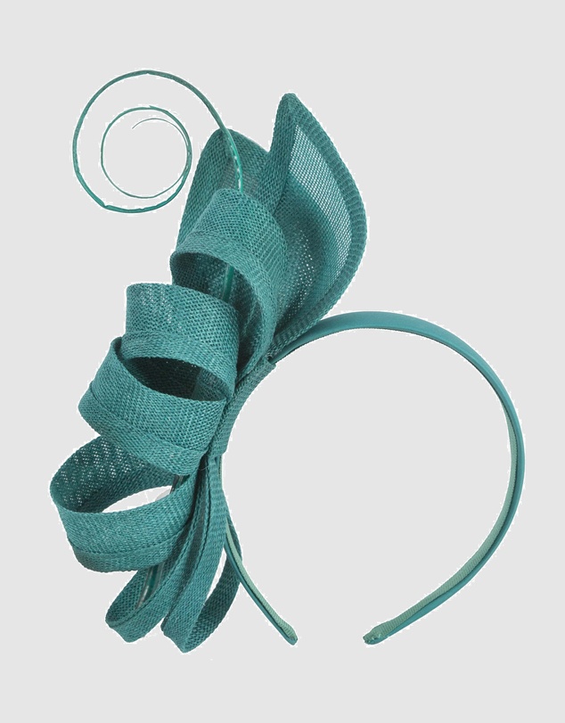 Max Alexander - Teal Bow Fascinator