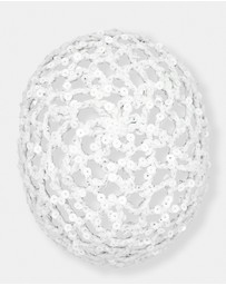 Morgan & Taylor - Sophie Crochet Mesh Hat in White