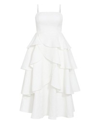 City Chic - Elizabeth Tiered Frill Maxi Dress
