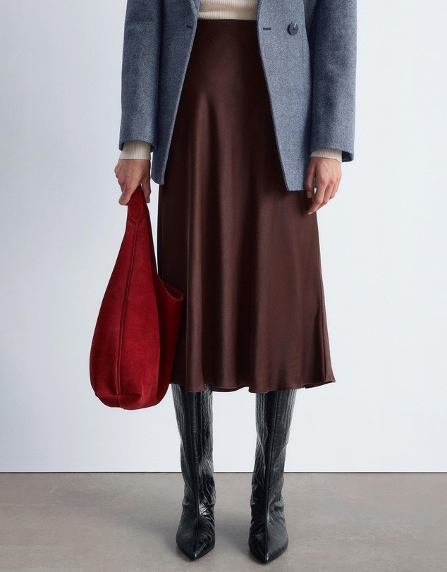 & Other Stories - Satin Midi Skirt