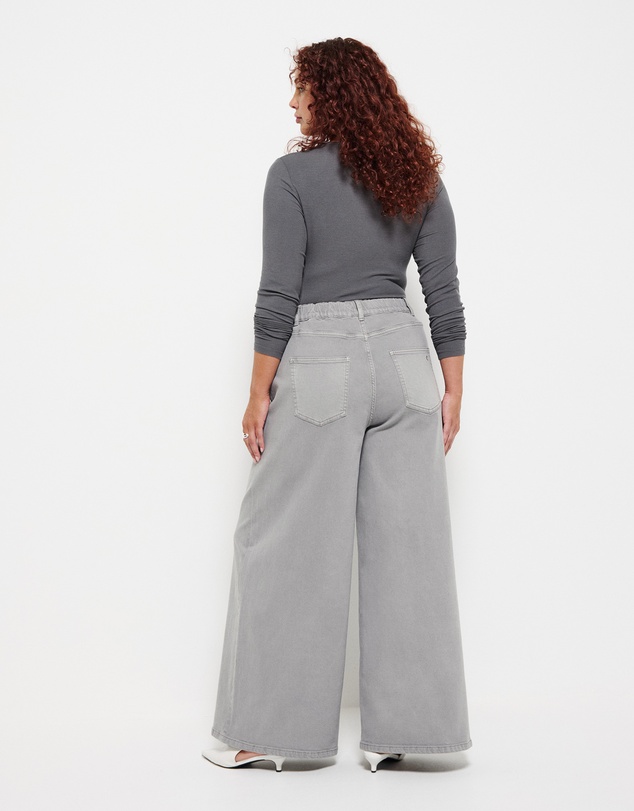 Commonry - Elasticated Wide Leg Jean