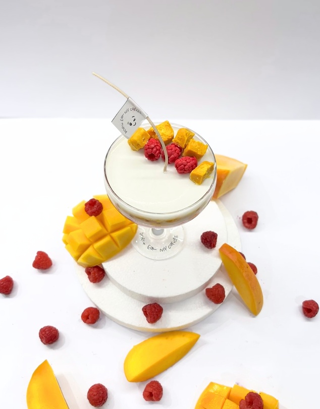 Don't Eat My Candle - Raspberry Mango Martini Cocktail Candle - Double Pour (220g)