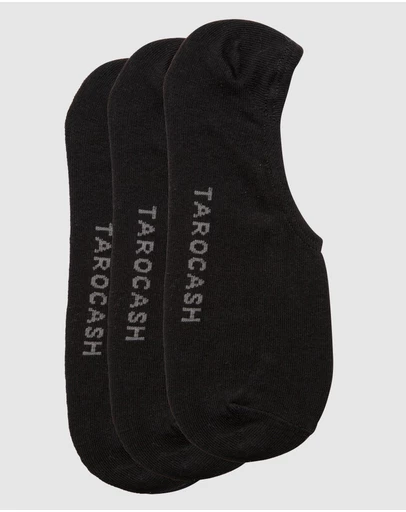 Tarocash - Bamboo 3 Pk Invisible Sock