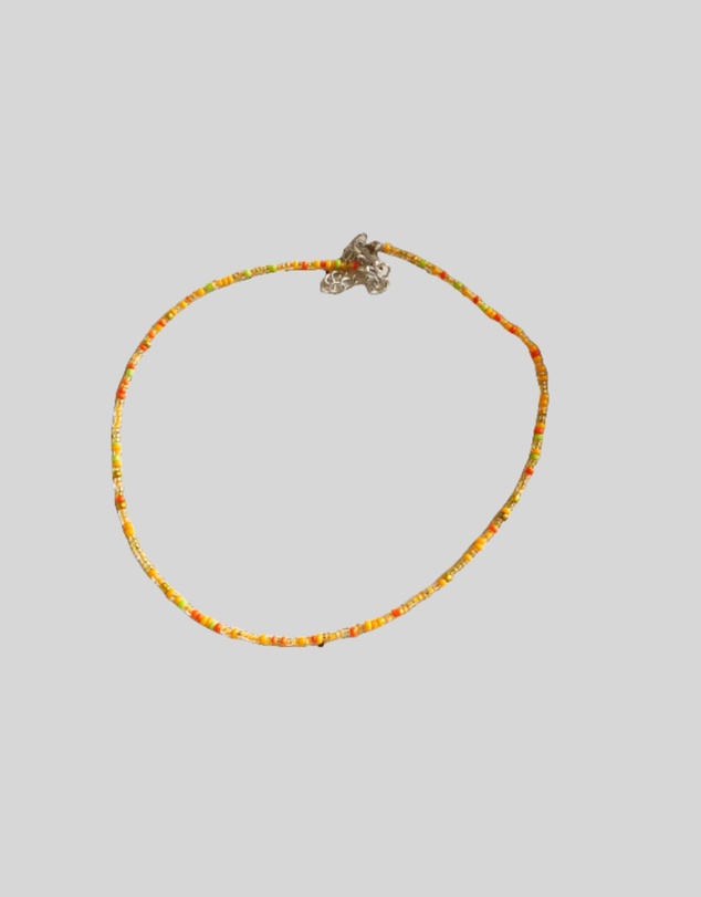 KAJA Clothing - Rainbow Glass Rice Bead Necklace-2pc