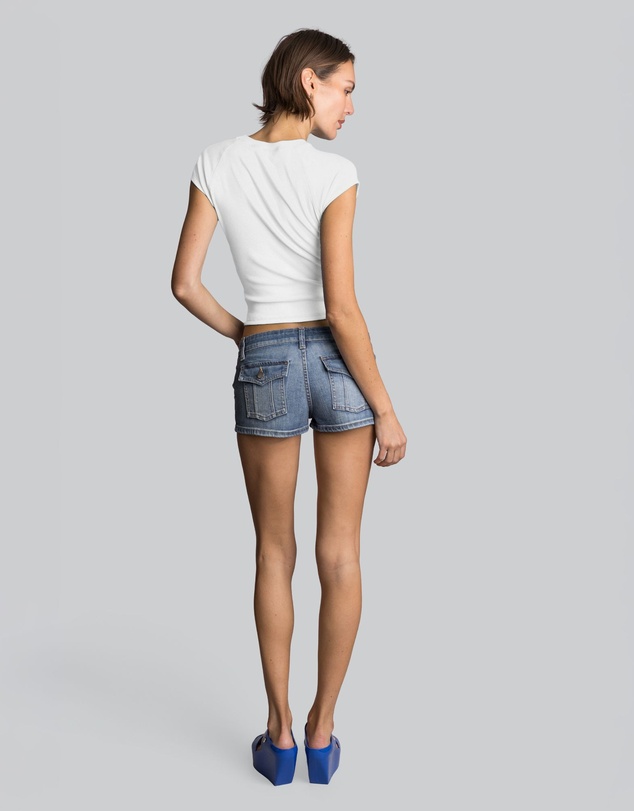 Love and Nostalgia - Min Rib Raglan Tee - White