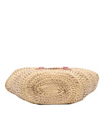 Pre-Loved by Azura Reborn - Pre-Loved Small Raffia Cuir Triomphe Classic Panier Tote