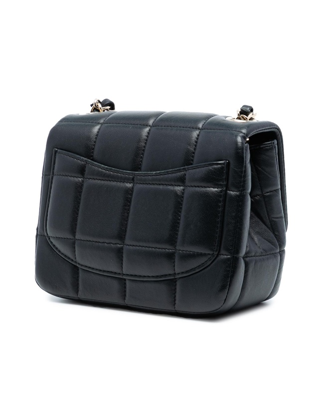 Pre-Loved by Azura Reborn - Pre-Loved Mini Square Lambskin Resin Crystal Monacoco Flap