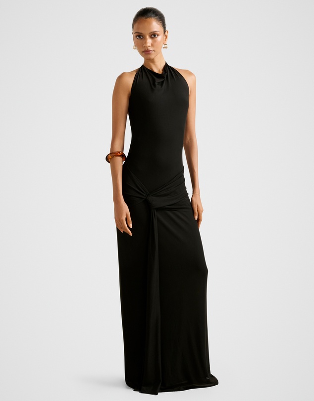 Forever New Petite - Abby Petite Halter Neck Mesh Maxi Dress