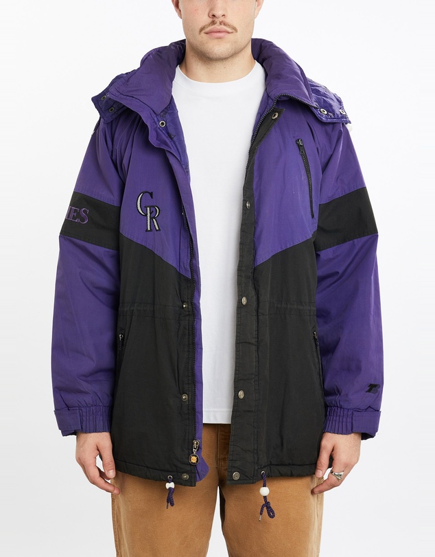 Vintage by The Real Deal - Pre Loved - Vintage 90s MLB Colorado Rockies Puffer Jacket