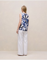 Trenery - Marea Linen Shell Tank in White